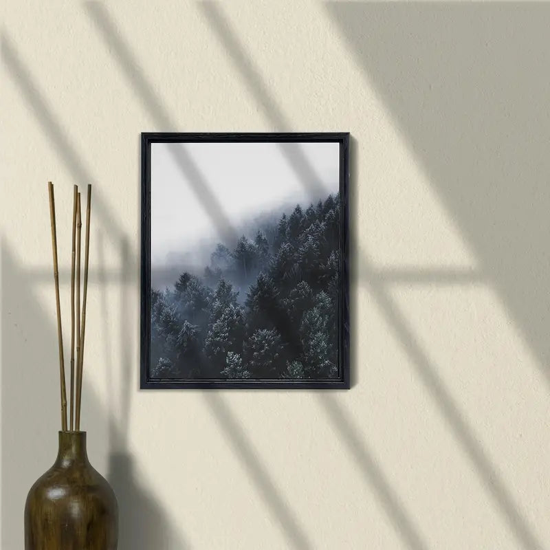 16” x 20”  Black Pinewood Canvas Floater Frame